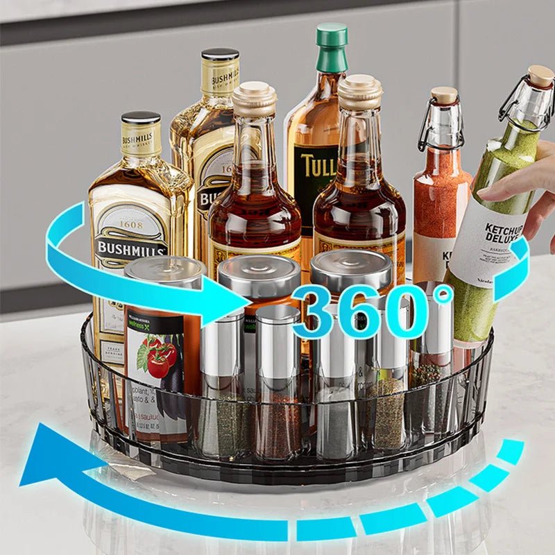 Plateau rotatif organisateur – Étagère tournante pour épices, cuisine, garde - manger et cosmétiques - SmartDeals